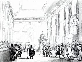 Bank of England, Great Hall, from Ackermann''s ''Microcosm of London''