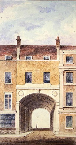 The Improved Entrance to Scotland Yard a T. Chawner