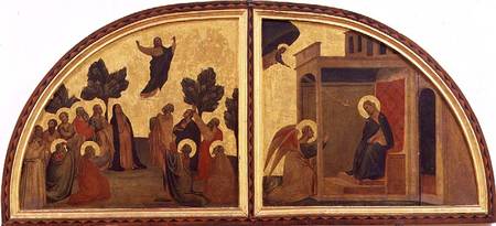 The Ascension and the Annunciation, lunette a Taddeo Gaddi