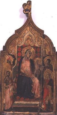 Madonna and Child with Saints (tempera on panel)