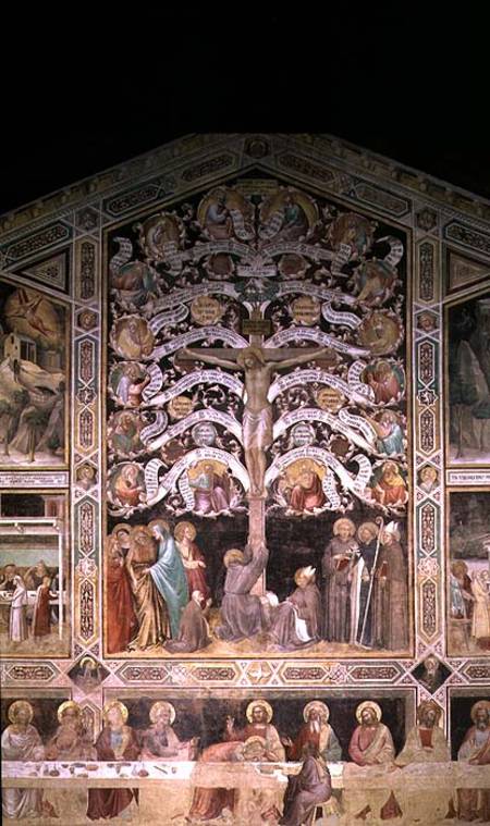 The Tree of Life and The Last Supper a Taddeo Gaddi