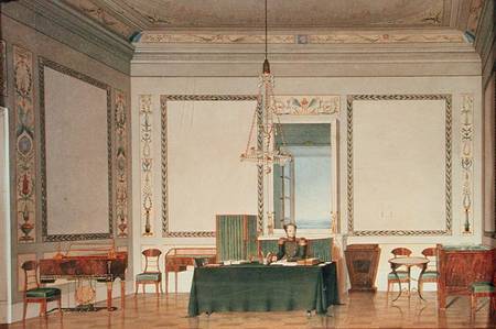 Emperor Alexander I (1777-1825) in the Palace Office a Tchernik
