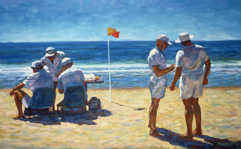 Judges at the Lifesaving Carnival, 1993 (oil on canvas)  a Ted  Blackall