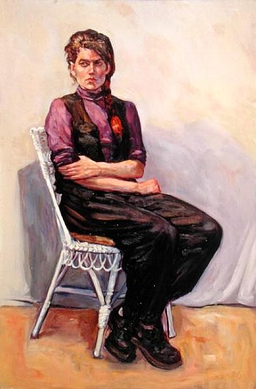 Portrait of a Woman, 1993 (oil on canvas)  a Ted  Blackall