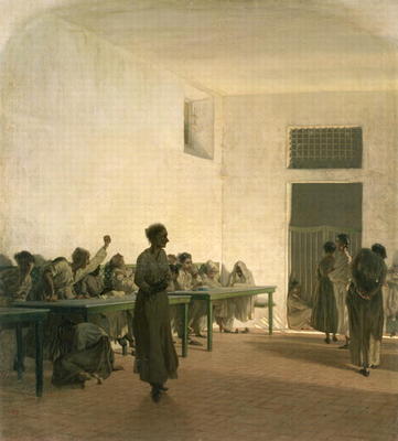 The Madhouse, 1865 a Telemaco Signorini