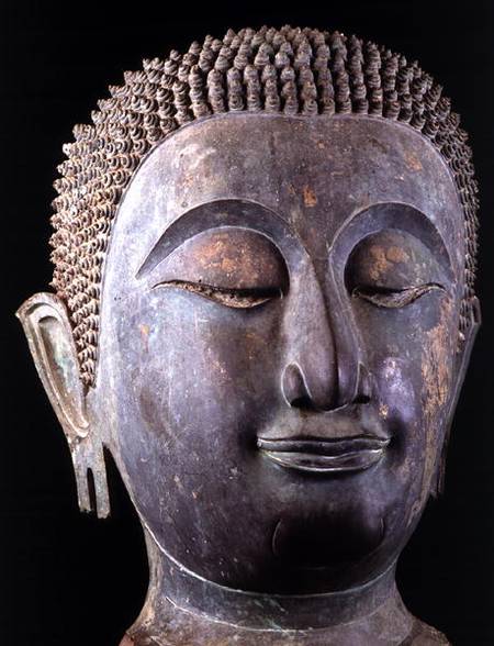Head of a giant Buddha a Thai
