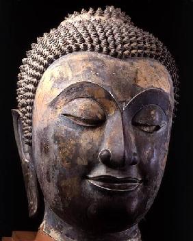 Head of a giant Buddha