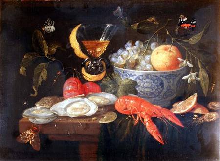 Still Life with Fruit and Shell Fish a the Elder Kessel