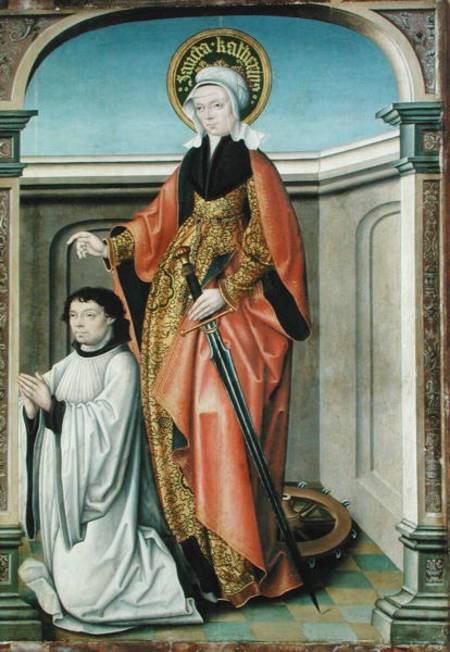 St. Catherine of Alexandria a The Master of Kappenberg