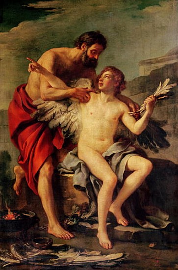 Daedalus Attaching Icarus'' Wings, c.1754 a the Elder Vien Joseph-Marie