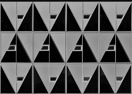 Black and grey triangles