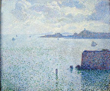 Sailing Boats in an Estuary a Theo van Rysselberghe
