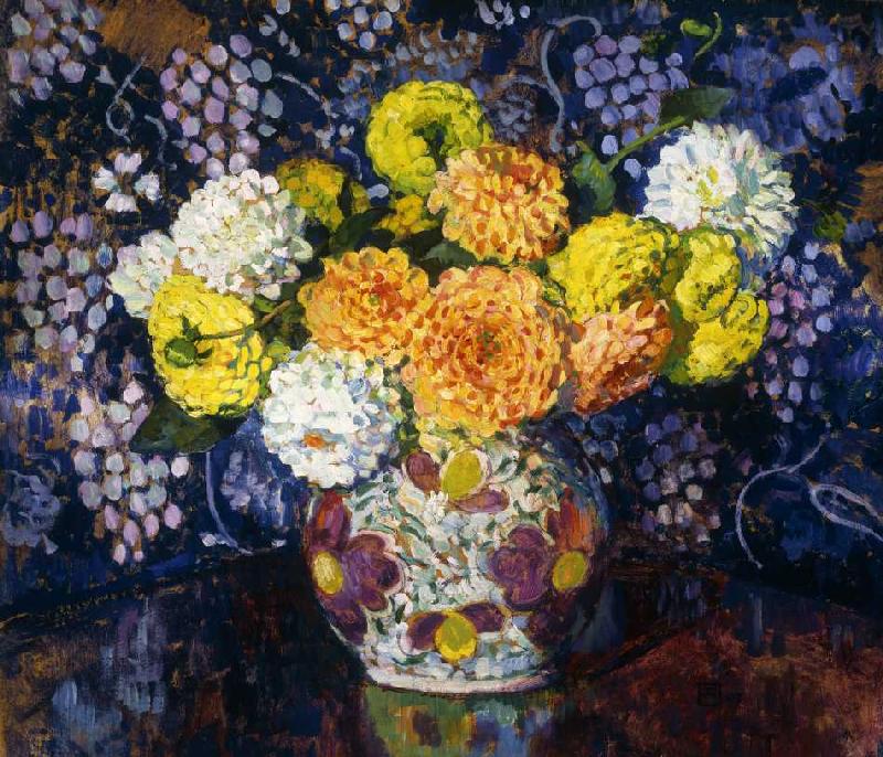 Vase mit Blumen a Theo van Rysselberghe