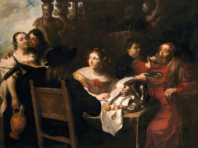 The Rich Man's Feast a Theodor Rombouts