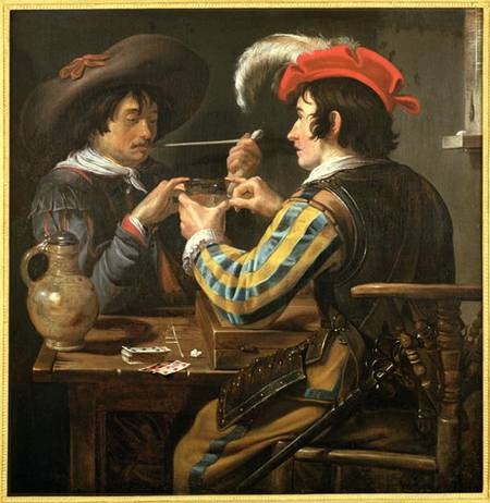 The Card Players a Theodor Rombouts