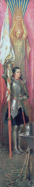 Joan of Arc; Centaurs (matching panel) by Archer a Theodore Blake Wirgman