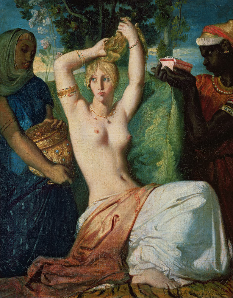 The toilet of Esther a Théodore Chassériau