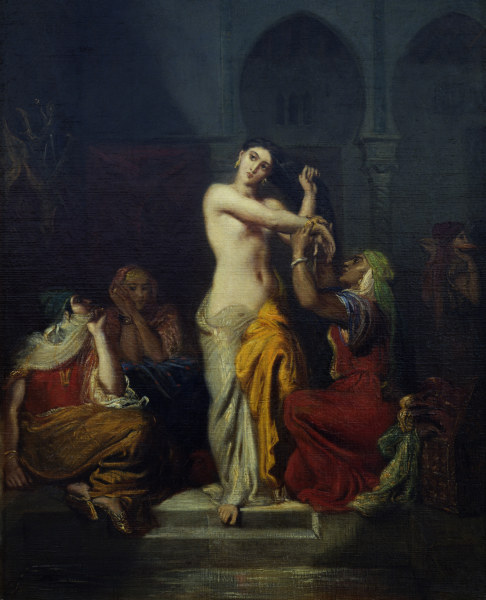 Theodore Chasseriau , Harem scene a Théodore Chassériau