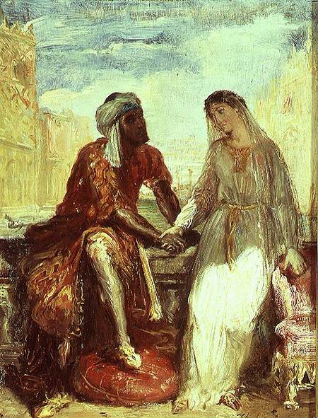 Othello and Desdemona in Venice a Théodore Chassériau