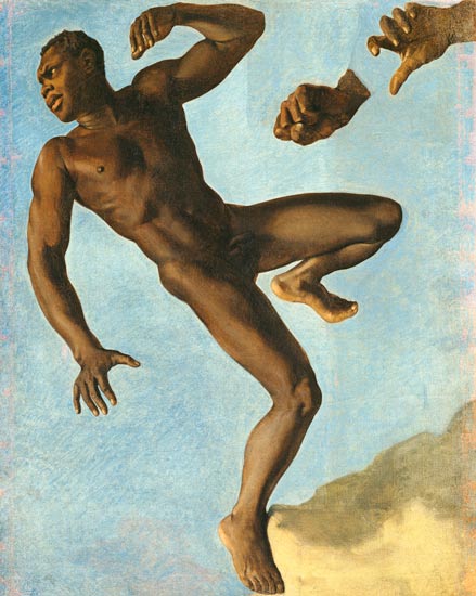 Study of a Nude Negro a Théodore Chassériau