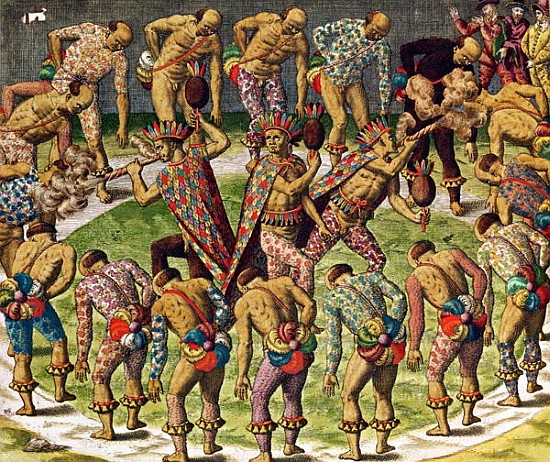 A Barbarian Celebration, from ''Navigatio in Brasiliam Americae'' a Theodore de Bry