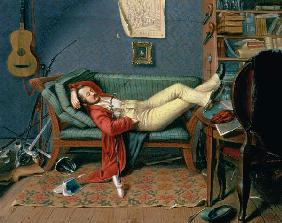 Gentleman Reclining on a Sofa