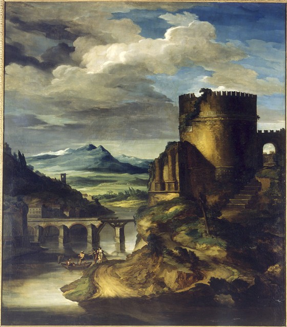 Landscape with a Tomb a Theodore Gericault