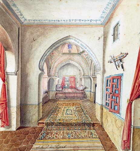 A Moorish Interior, Algiers  on a Theodore Leblanc
