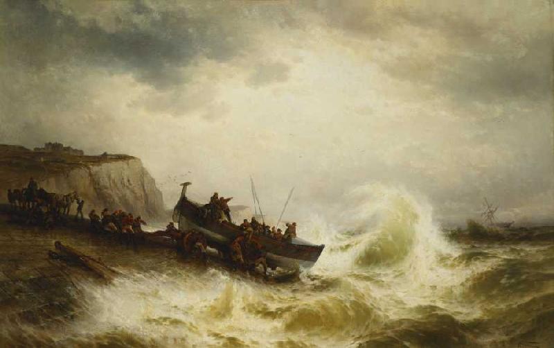 Rettungsboot bei Dover. a Theodore Weber