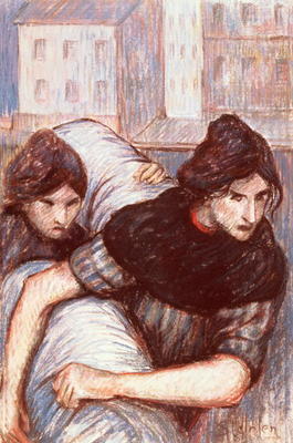 The Laundresses, 1898 (pastel on canvas) a Théophile-Alexandre Steinlen