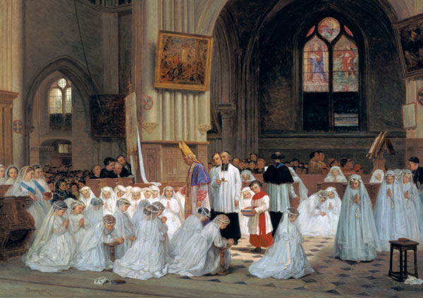 First Communion a Theophile Emmanuel Duverger