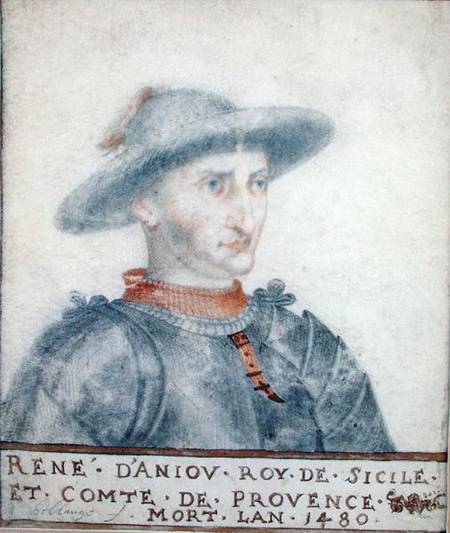 Portrait of Rene I (1409-80) Duke of Anjou a Thierry Bellange