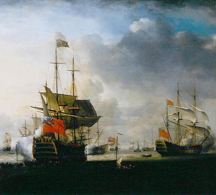 The Royal William leaving England (oil on canvas) a Thomas Allin