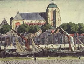 The Church and Harbour at Verre
