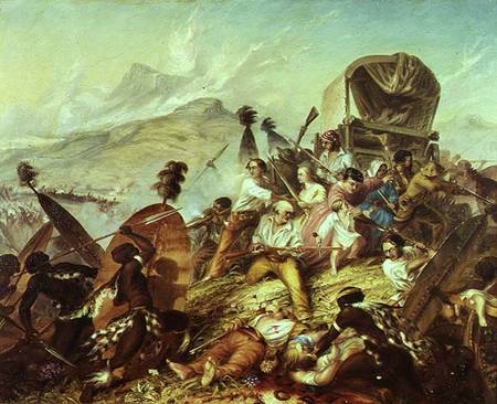 The Battle of Blauwkrantz a Thomas Baines