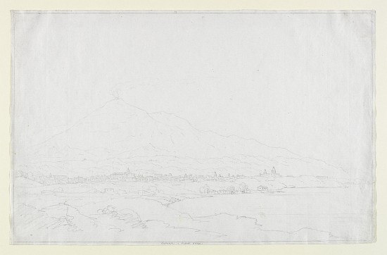 Catania and Mount Etna, Sicily a Thomas Cole