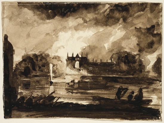 Effect for Newstead Abbey, Nottinghamshire, England a Thomas Cole