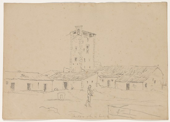 Fonadaco, where we lunched (pencil on paper) a Thomas Cole