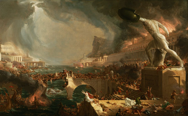 Der Weg des Imperiums: Vernichtung (The Course of Empire: Destruction). 1836 a Thomas Cole