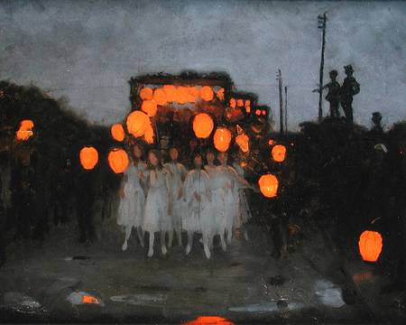 The Lantern Parade c.1918 a Thomas Cooper Gotch