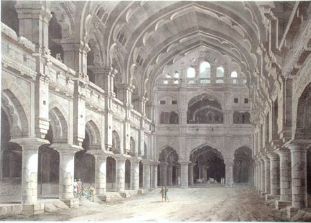 Interior of the Palace, Madura, plate XV from 'Oriental Scenery' a Thomas Daniell