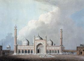 The Jummah Musjed, Delhi, plate XXIII from 'Oriental Scenery'