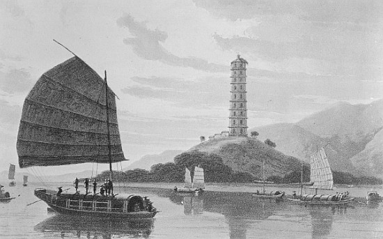 Whampoa Pagoda a Thomas Daniell