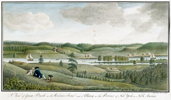 A View of Greenbush on the Hudsons River near Albany, in the Province of New York a Thomas Davies