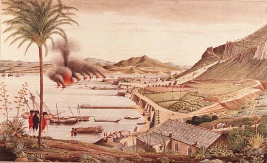 Gibraltar on the morning after the great Franco-Spanish attack a Thomas Davies