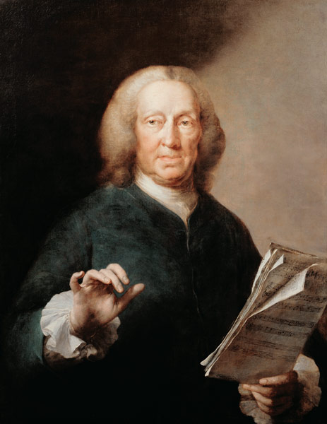 Portrait of Richard Leveridge (1670/1-1758), bass vocalist a Thomas Frye