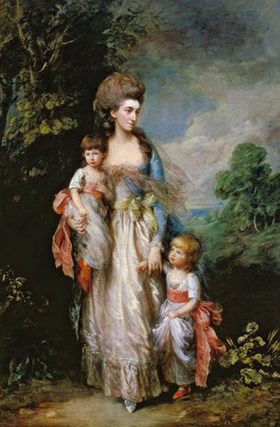 Mrs. Moody and two of her children a Thomas Gainsborough