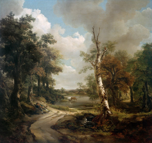Forest Scene Cornard a Thomas Gainsborough