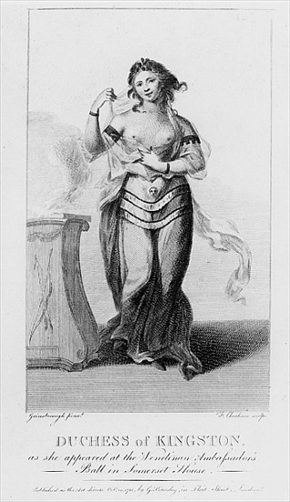 Elizabeth Chudleigh (1720-88) Duchess of Kingston as She Appeared at the Venetian Ambassador''s Ball a Thomas Gainsborough