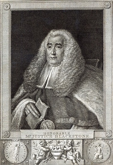 Honourable Mr Justice Blackstone; engraved by Hall a Thomas Gainsborough